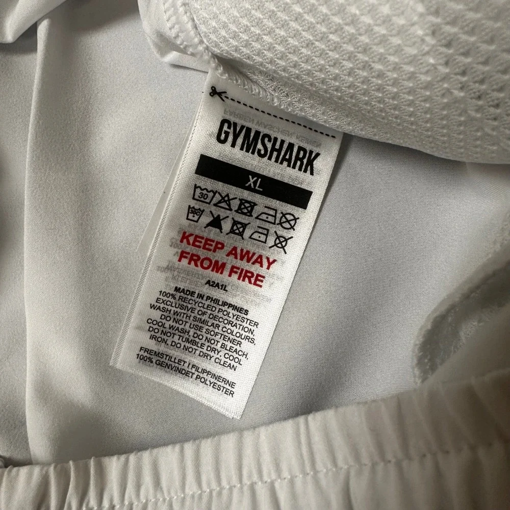 Gymshark Arrival 7" White Athletic Shorts Mens Size XL Gym Drawstring NEW - Picture 4 of 6